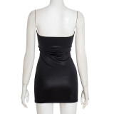 Halloween Sexy Color Block Tube Top Bodycon Dress MXBF-J25DS302