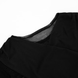 See Through Mesh Two Piece Skirts Set MXBF-J25ST301