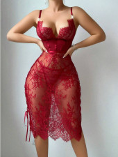 See Through Lace Lingerie Dress GAXL-DZ57