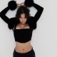 Plus Size Fashion Fuzzy Ball Cardigan Tops GHXF-HX0234