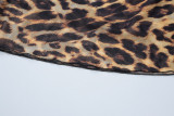 Leopard-Print Chiffon Fishtail Skirt  GKLK-D4315729Y