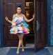 Layered Print Fishbone Halter Mini Dress GTJR-RC3168