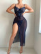 Lace Hollow Out Mesh Dress Lingerie Set GAXL-DZ23