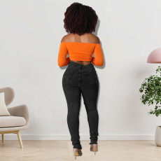 Fashion Holes Bandage Jeans GDAM-218189