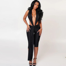 Sleeveless Halterneck Backless One Piece Outfits GZJQ-K25Q81851
