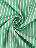 Plus Size Long Sleeve Stripe Print Shirt Shorts 2 Piece Set HNIF-DHN124