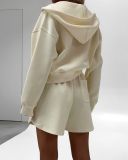 Long Sleeve Hoodies Sweatshirt Short Casual Suit GLXF-C5604