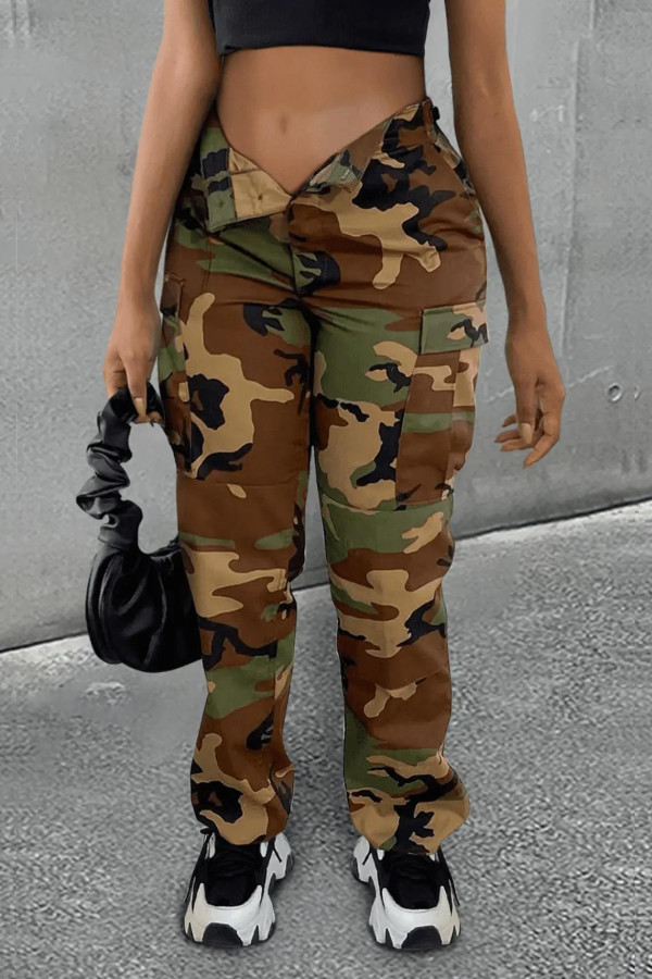 Camouflage Print Casual Pants GAWE-TB5550