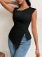 Sleeveless Solid Color Sleeveless Tops GYSQ-WCEK0740