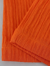 Plus Size Solid Sleeveless Pleated Two Piece Shorts Set HNIF-DTK030