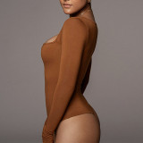 Long Sleeve Square Neck Bodysuit GZJF-ZJ2835