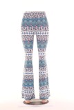 Print Casual Flare Pants GXYF-2192