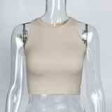 Sleeveless Solid Color Tank Tops GZJF-ZJ2503