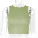 Sleeveless Solid Color Tank Tops GZJF-ZJ2503