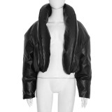 Solid Color Loose Cotton-padded Jacket MXBF-Q25TP296