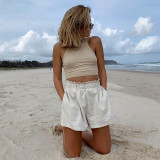 Sleeveless Solid Color Tank Tops GZJF-ZJ2503