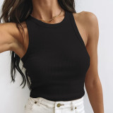 Sleeveless Solid Color Tank Tops GZJF-ZJ2503