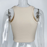 Sleeveless Solid Color Tank Tops GZJF-ZJ2503