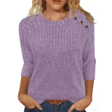 Solid Coloar O Neck T Shirt GYZY-6689
