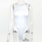 Solid Color Sleeveless Bodysuit GZJF-ZJ1265