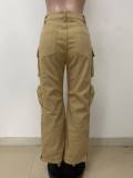 Solid Color Loost Straight Jeans LSD-24472