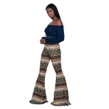 Print Casual Flare Pants GXYF-2192