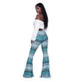 Print Casual Flare Pants GXYF-2192