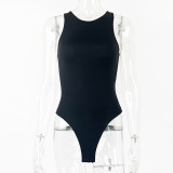 Solid Color Sleeveless Bodysuit GZJF-ZJ1265