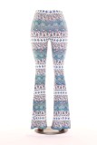 Print Casual Flare Pants GXYF-2192