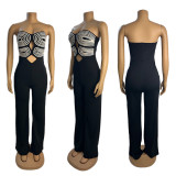 Sexy Wrap Chest Backless Jumpsuit GZIY-6079
