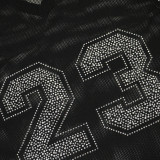 Mesh Hot Drill Sport V Neck Casual Dress GZIY-6330