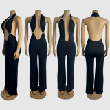Deep V Neck Backless Jumpsuit GZIY-6112