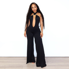 Deep V Neck Backless Jumpsuit GZIY-6112
