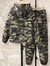 Kids Canouflage Print Hooded Sweatshirt Pants Suit GYMF-167