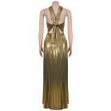Sleeveless Solid Color Maxi Dress BY-7525