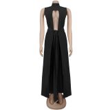 Solid Color Tie Up Loose Two Piece Pant Set BY-7538