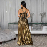 Sleeveless Solid Color Maxi Dress BY-7525