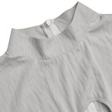 Solid Color Tie Up Loose Two Piece Pant Set BY-7538