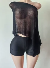 Pre Order: About 7 work days shipping Solid Color Sweater Suit YUEM-300878