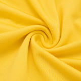 Solid Color Deep V Neck Ruffles Mini Dress GSZM-C25DS279