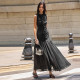 Sleeveless Mesh Patchwork Maxi Dress GAXB-D274DS