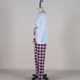 Fawn Print O Neck Plaid-Panel Christmas Parent-Child Set YLDF-209180