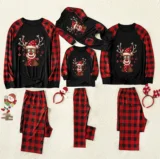Plaid Print Christmas Family Pajama Set YLDF-209177-2