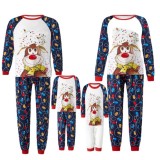Happy Deer Christmas Family Matching Sets Pajamas Set YLDF-441