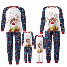 Happy Deer Christmas Family Matching Sets Pajamas Set YLDF-441