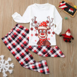Plaid Print Christmas Family Pajama Set YLDF-209177-2