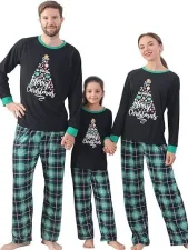 Pajama Matching Family Christmas Plaid Set YLDF-461
