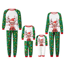 Happy Deer Christmas Family Matching Sets Pajamas Set YLDF-441