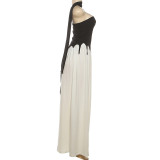 Sexy Backless Split Two Piece Skirts Set DLSF-K25S81484