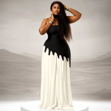 Sexy Backless Split Two Piece Skirts Set DLSF-K25S81484